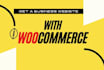 create premium wordpress website online store with woocommerce elementor