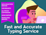 do a fast typing job, retype scanned documents, your typist