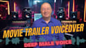 record deep male movie trailer voiceover narration