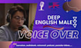 record an adult male voice over in american, british english