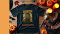 create trendy halloween t shirt design and custom for pod