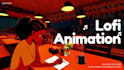 create lofi loop animation lofi animation for music lofi video animation