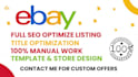 ebay listing ebay SEO optimized listing and store design ebay lister