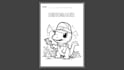 do line art illustration for children or adult coloring book