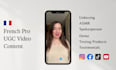 do professional ugc ads in french