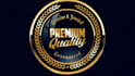 create metallic website trust badge,coin icon logo