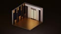 creat an axonometric 3d animation for your plan