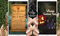 design a luxury 3d video invitation birthday, baby shower