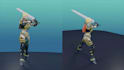 create 3d low poly character animation in blender