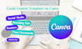 design editable canva templates for social media and branding
