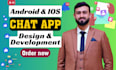 develop chat app android IOS using firebase with ai auto reply
