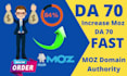 increase da moz da 40 to da 70 plus in 21 days