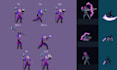 create pixel game asset art character pokemon sprite sheet fakemon rpg maker mv