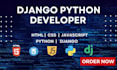 expertly develop python django websites as a full stack developer
