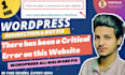 wordpress there has been a critical error on this website fix in 1 hour