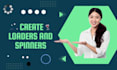 create a loading screen loaders and spinners