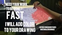 add flat color to your comic or drawing