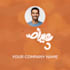 design a greeting GIF for eid al adha, with your name, logo