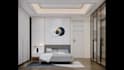 do realistic 3d interior design for bedroom, kitchen, living, and bathroom