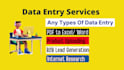 do excel data entry, web scrap, pdf to excel, copy past