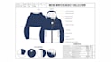 do outerwear hoodie jacket fashion design and  tech packs