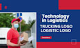 logistic, trucking, dispatch, transport broker freight cargo logo design website