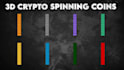 create 3d crypto spinning coin animated GIF emoji sticker