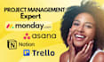 zapier monday com asana notion trello project management zoho crm monday boards