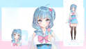 draw vtuber model live2d vtuber live2d model anime model