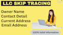 provide real estate skip tracing, bulk skip tracing, and llc skip tracing