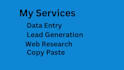 do online research and data entry with excel and retype job