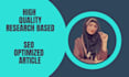 write SEO optimized articles for your blog