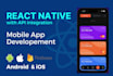 develop react native mobile app ios and android