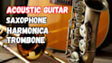 record professional harmonica, trombone, saxophone, acoustic guitar