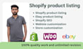 do professional product listing ebay, shopify, etsy, tiktok shop, woocommerce