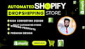 build, rebuild high converting shopify dropshipping store, shopify website