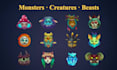 design rpg and fantasy game icons, characters and assets