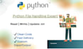 create, read, write and manage files using python file handling
