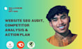do website SEO audit competitor analysis and action plan