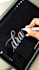 write anything in digital calligraphy on procreate