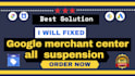 fixed google merchant center all suspend issues
