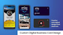 custom digital business card design for your professional image
