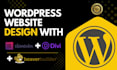 craft a responsive wordpress website with elementor, divi or beaver builder