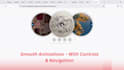 build a interactive circle slider with smooth animations and controls