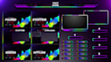 design animated twitch overlay, facecam, screen within 24 hours