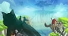 paint a fantasy cat illustration for cat lovers