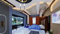 create an attractive interior design, 3d  photorealistic