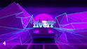 do retro 80s intro video and neon light animation