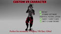 make fully rigged custom vrchat furry avatar, gmod playermodel, sfm model, tf2