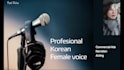 provide professional female korean voice